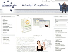 Tablet Screenshot of mg-mediastudio.de